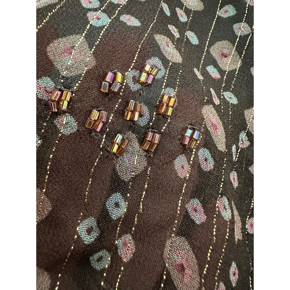 Anthropologie Verb Margot Shimmer Patchwork Peasant Maxi Skirt Festival #GG3-5 - Picture 5 of 12